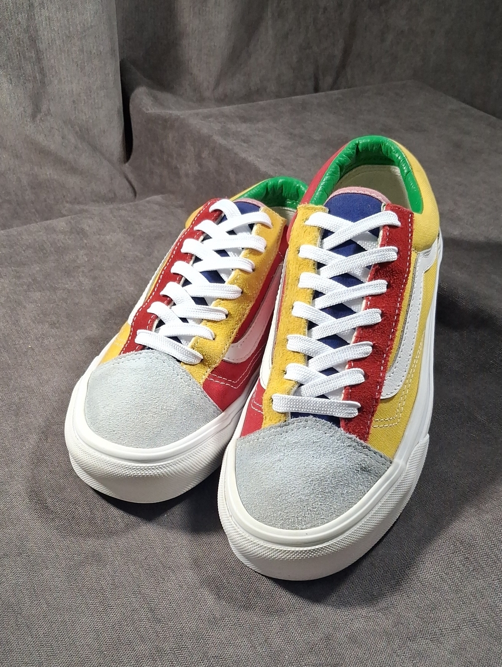 Vans The Sunshine Style 36 Multicolour Canvas Suede Lace Up Sneakers VG- US 7.5